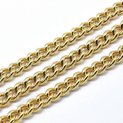 3.28 Feet Eco-Friendly Brass Cuban Link Chains