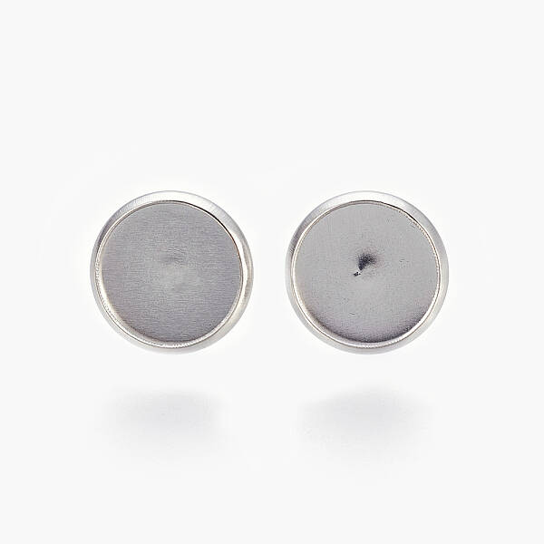 Non-Tarnish Eco-Friendly 316 Surgical Stainless Steel Stud Earring Settings