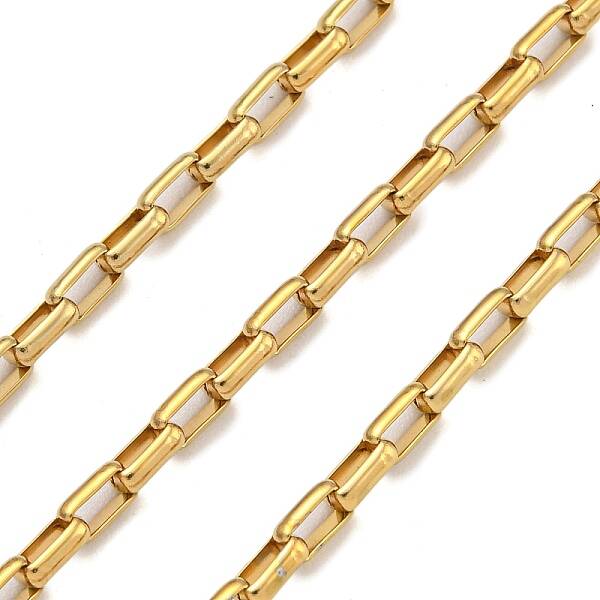 Ion Plating(IP) 304 Stainless Steel Rectangle Link Chains