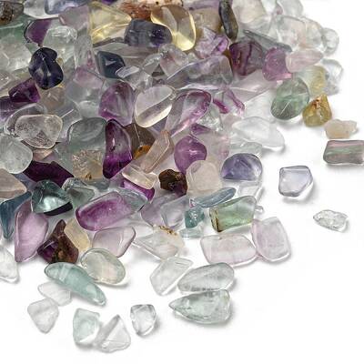 Natural Green Fluorite Chip Beads
