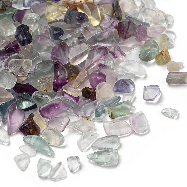 Natural Green Fluorite Chip Beads
