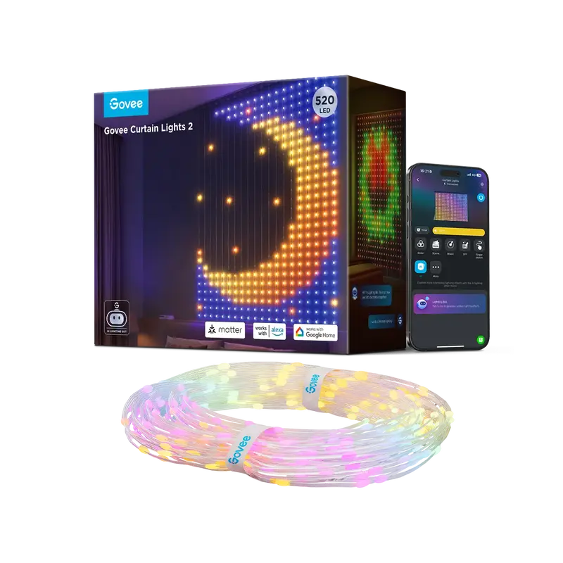 Govee Smart LED Curtain Lights 2 #TikTokShopBacktoSchool