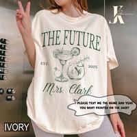Custom Future Mrs Shirt, Personalized Bride To Be Comfort Colors Tee, Newly Engaged Gift For Her, Engagement Gift, In My Enga...