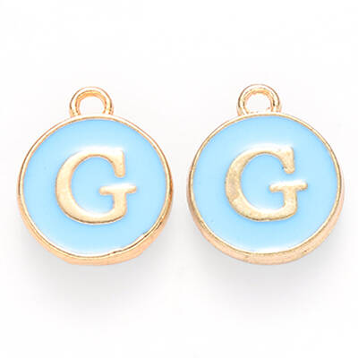 Golden Plated Alloy Enamel Charms