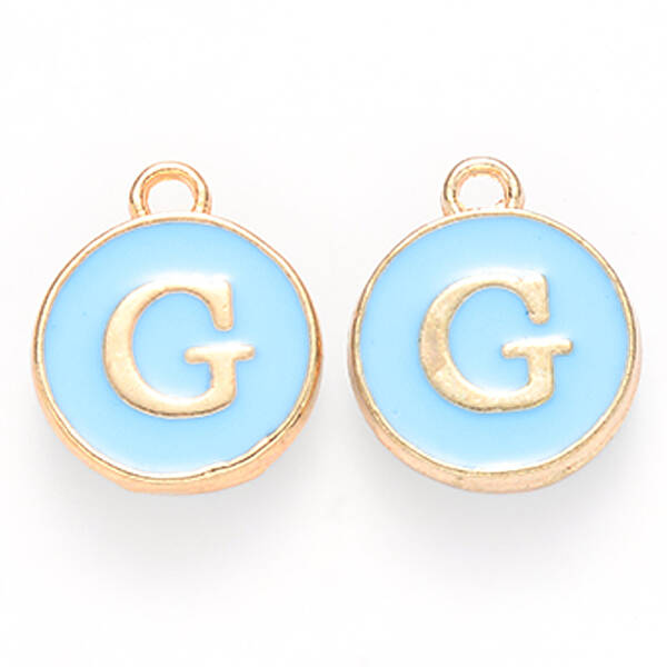 Golden Plated Alloy Enamel Charms