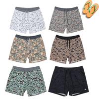 6 Styles Burlebo Everyday Short Classic Athletic Shorts in White Camo, Duck Camo, Fitted Trend Mid Waist Shorts For Men
