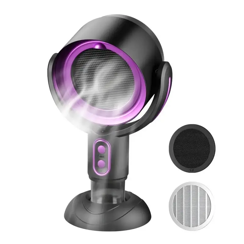 CleanerPortable Desktop Smoke Purifier Fan, USB Rechargeable Smoke Purifier Fan, Household Appliances for Indoor Smoking, Air...