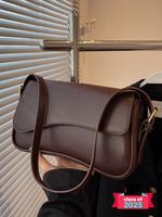 Women's Elegant Minimalist Shoulder Bag, Pu Leather Satchel, Trendy Flap Underarm Bag, Crossbody Purses 2025, Elegant Commute...
