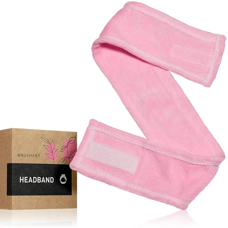 Brushart Home Salon Hair Band Cosmetic Band Pink