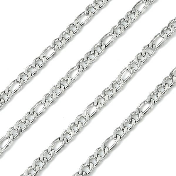 Tarnish Resistant 304 Stainless Steel Figaro Chains