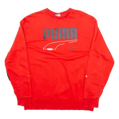 PUMA Mens Sweatshirt Red M