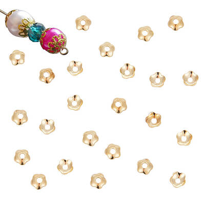 300Pcs Brass Bead Cap