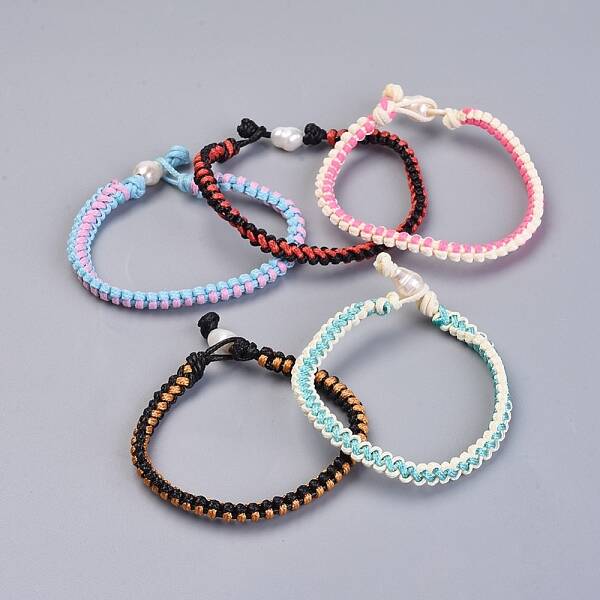 Waxed Polyester Braided Cord Bracelets