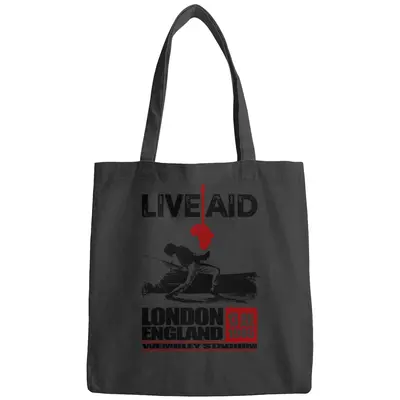Wembley London Live Aid Concert Poster Queen 80s Bags Vintage Retro Cool Gift