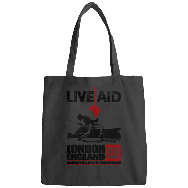 Wembley London Live Aid Concert Poster Queen 80s Bags Vintage Retro Cool Gift