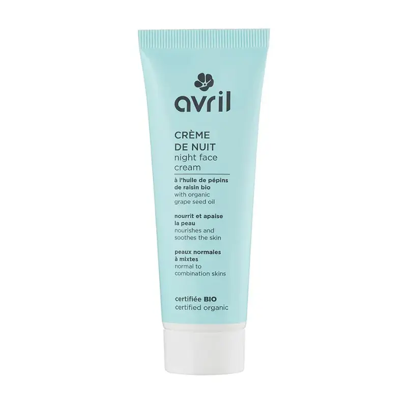 Avril Organic grape seed oil night cream Normal mixed skin 50ml