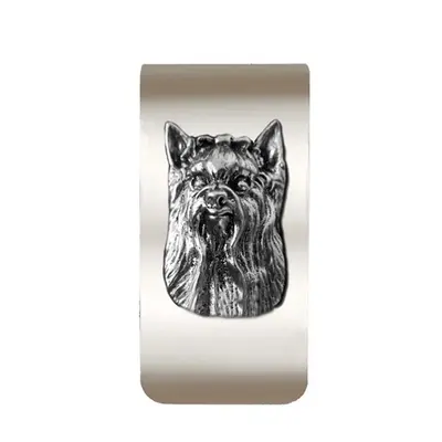 New-Spin Metal Casting Yorkie Money Clip