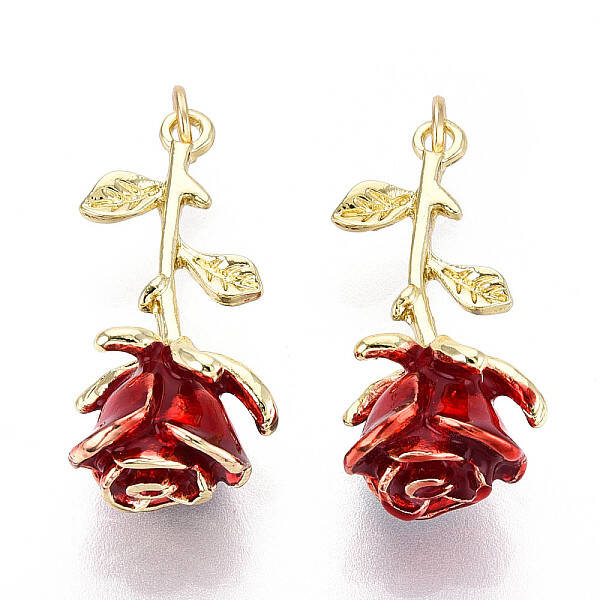 Brass Enamel Pendants