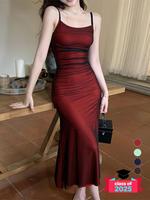 Women's Cami Dress, Elegant Formal Wear, Women's Clothing, Birthday Straps Dress for Women, Summer Dresses, Ladies Clothes fo...
