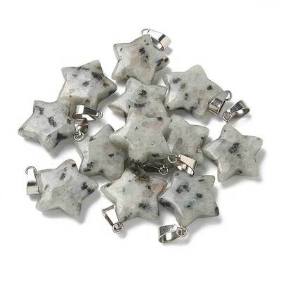 Natural Sesame Jasper Pendants