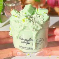 Honeydew Sago • Small Perlite + Jelly Cube Slime • Slime for the Best ASMR • Pastel Green Crunchy Slime • Honeydew Sc...
