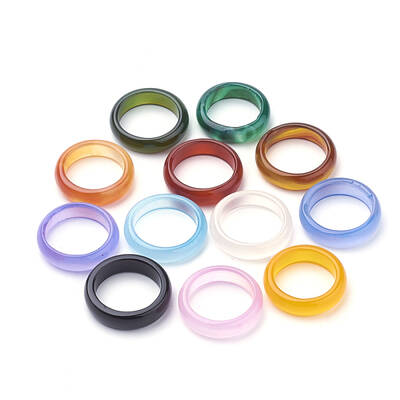 Natural Agate Rings