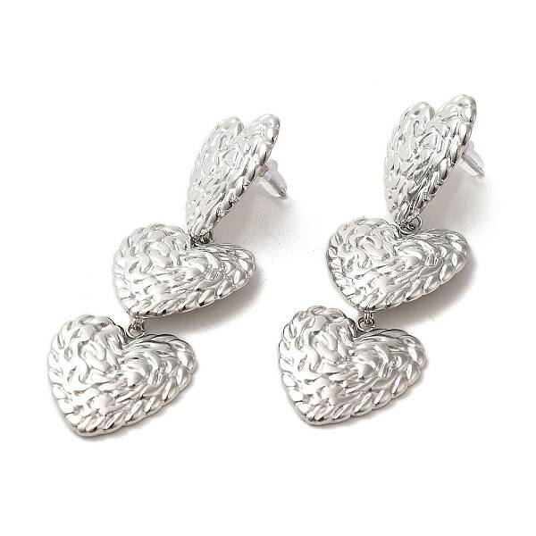 Non-Tarnish 304 Stainless Steel Dangle Stud Earrings