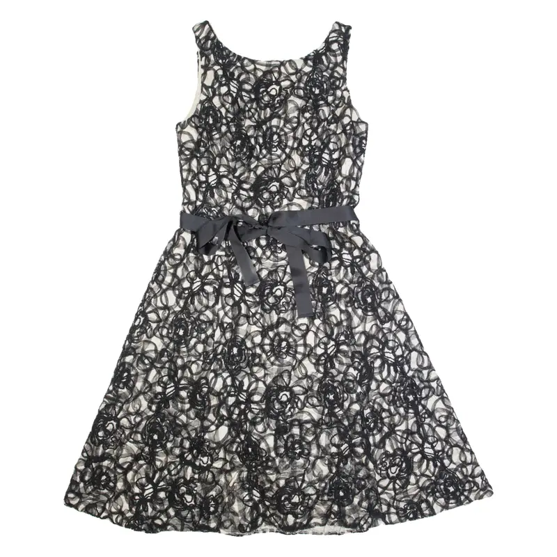 PHASE EIGHT Womens Ball Gown Dress Black Sleeveless Knee Length S