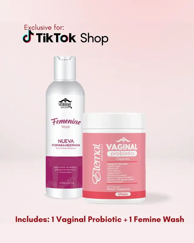 ETERNAL SPIRIT BEAUTY Women's Probiotic Kit With Feminine Wash - 60 count (Pack of 1) - KIT #6 - Probiotic for Women pH Balan...