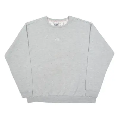 FILA Glittery Womens Sweatshirt Grey 2XL