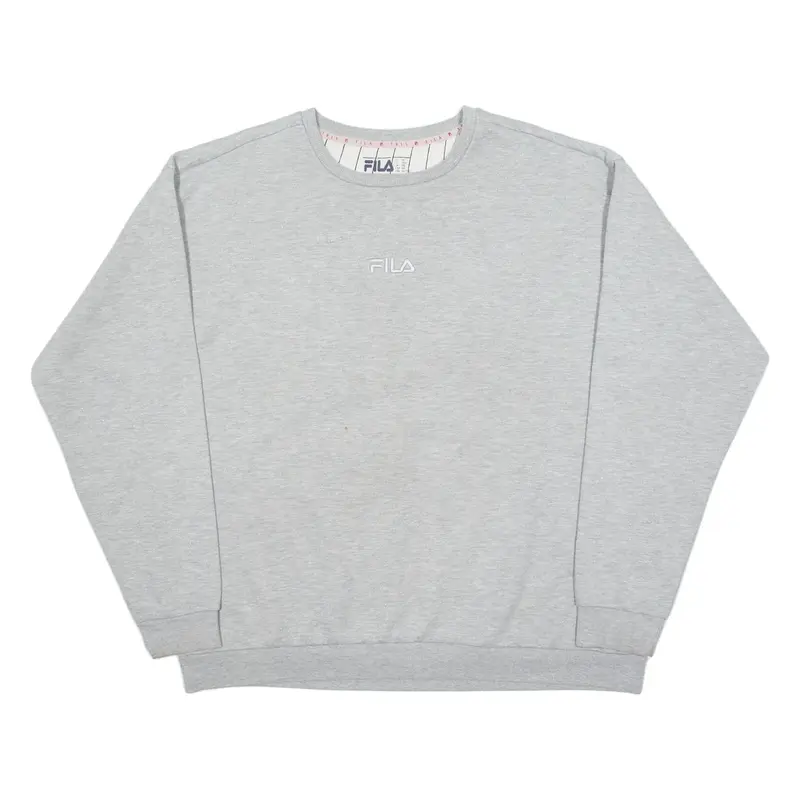 FILA Glittery Womens Sweatshirt Grey 2XL