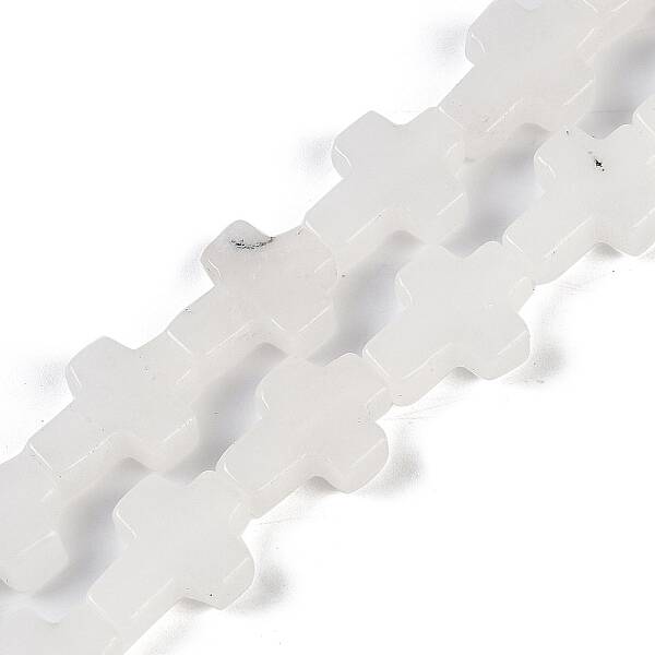 Natural White Jade Beads Strands