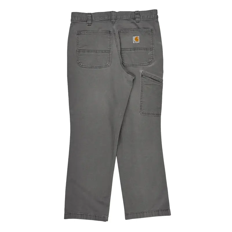 Relaxed Fit Carhartt Trousers - 32W 28L Grey Cotton Blend