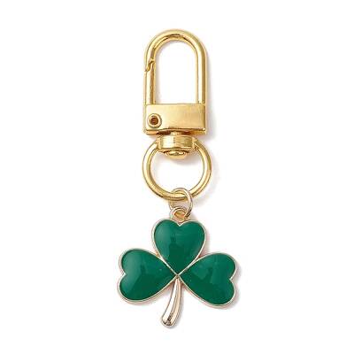 Lucky Clover Alloy Enamel Pendant Decoration