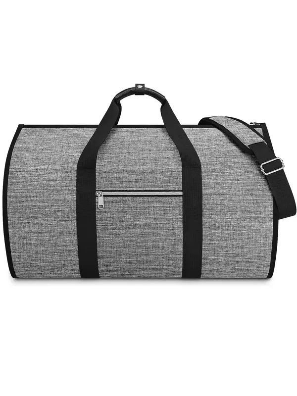 45l High Capacity Solid Travel Duffel Bag, Travel Essentials, Foldable Organizer, Garment Bag, Removable Shoulder Strap Trave...