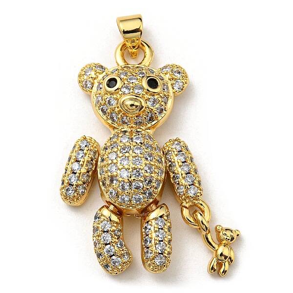 Brass with Cubic Zirconia Pendants