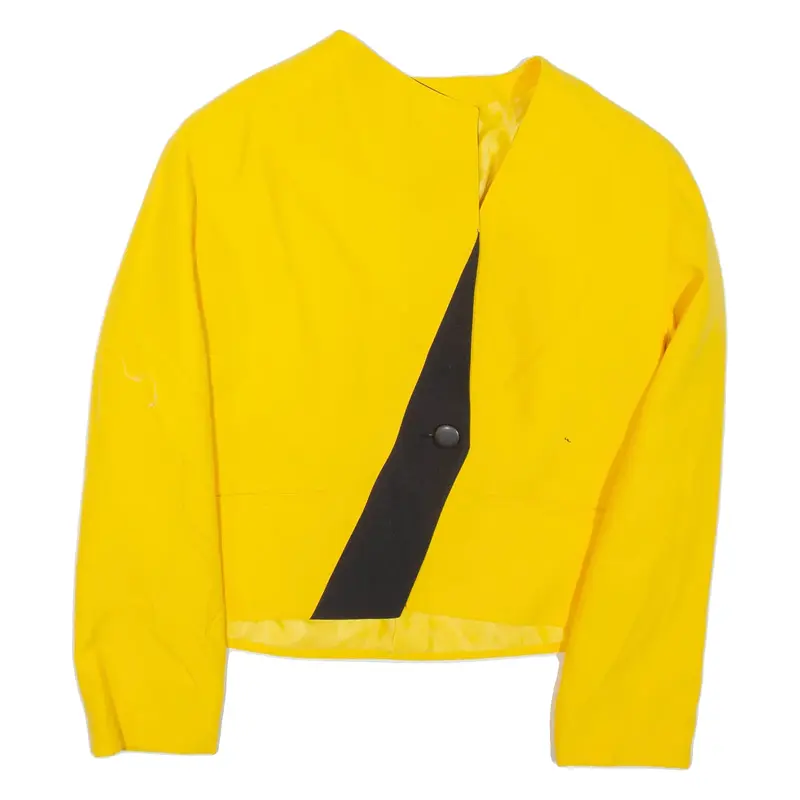 Womens Blazer Jacket Yellow L