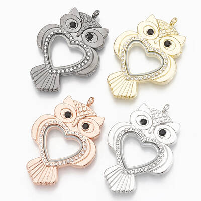 Alloy Magnetic Locket Big Pendants