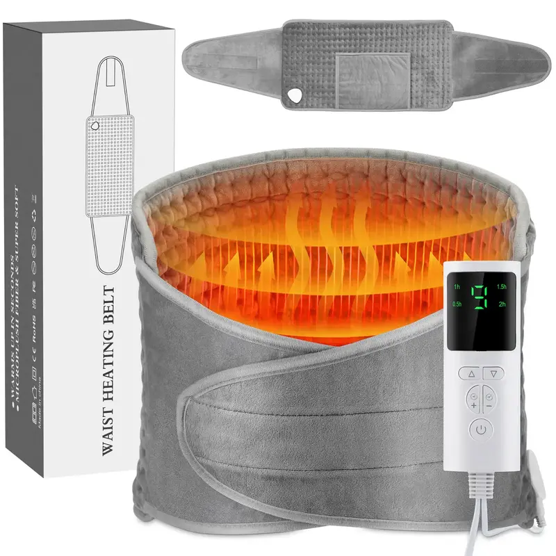 Heating Pad for Back Pain Relief Electric Heating Pad Wrap for Period Cramps Lower Back Neck Shoulders Pain Relief 6-Hour Aut...