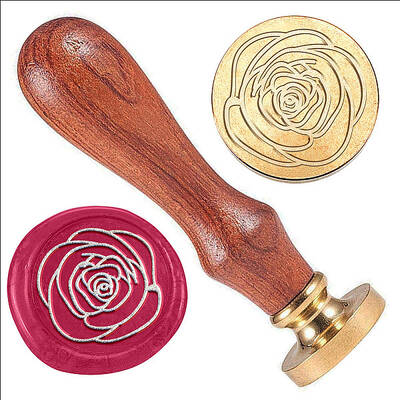 Golden Plated Brass Sealing Wax Stamp Head