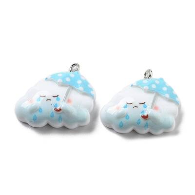 Weather Theme Opaque Resin Pendants