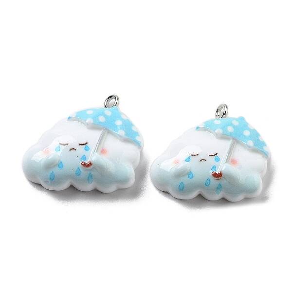 Weather Theme Opaque Resin Pendants
