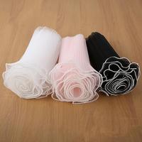 5 Yards Long Pleated Wavy Bouquet Wrapping Mesh, 1 Count Cuttable Wavy Yarn Decoration, Flower Packaging Material for Wedding...