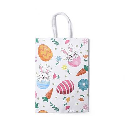 Easter Rectangle Kraft Paper Handbags