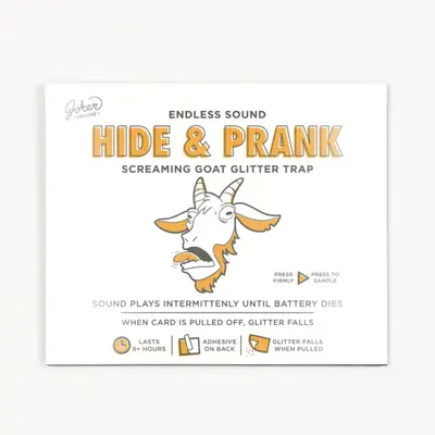 Hide & Prank Intermittent Goat Glitter Trap