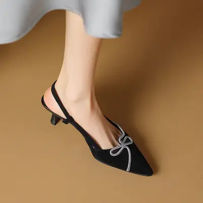 CHIKO Jamilia Pointy Toe Stiletto Slingback Shoes