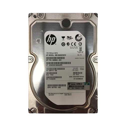 695503-001 HP 1TB 7200RPM SATA 6GB/s Hot-Pluggable 3.5-Inch LPc Hard Drive for ProLiant Gen8/Gen9/Gen10/Gen10+/Gen11 Servers