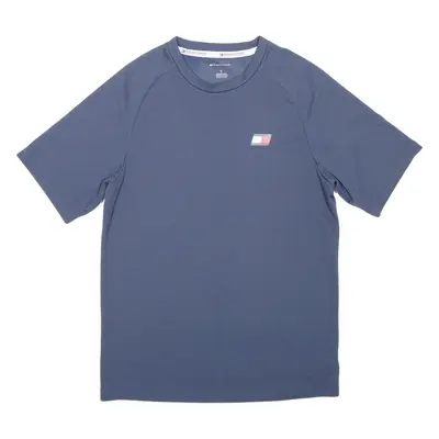 TOMMY HILFIGER Sport Mens T-Shirt Blue Crew Neck M