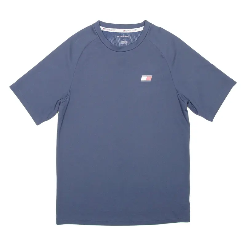 TOMMY HILFIGER Sport Mens T-Shirt Blue Crew Neck M