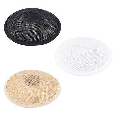 3Pcs 3 Colors Polyester Round Fascinator Hat Base
